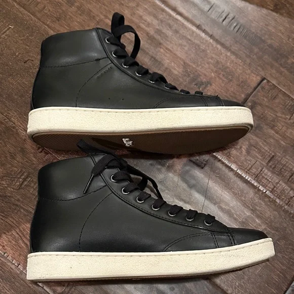Coach Black leather High-Top Sneakers - Picture 8 of 9